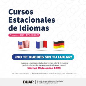 Cursos Estacionales De Idiomas 2023 | Benemérita Universidad Autónoma ...